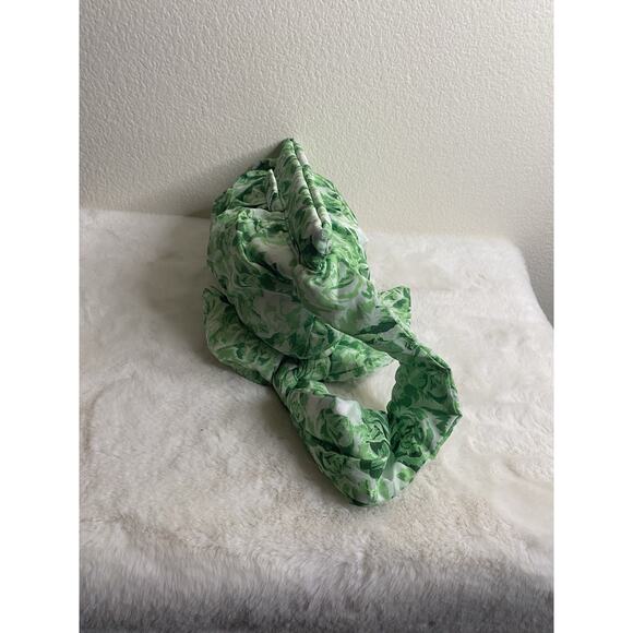 Ganni Bag Purse Womens Green White FLAWED - Picture 3 of 9